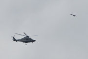 Morten 16 juli 2024 - Politihelikopter over Høyenhall, men så kommer det en Leonardo AW169 til, og her fikk vi med måken