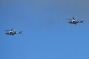 Morten 5 juli 2024 - To Politihelikoptre i formasjon over Høyenhall