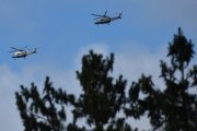 Morten 5 juli 2024 - To Politihelikoptre i formasjon over Høyenhall