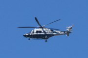 Morten 25 juni 2024 - LN-ORA over Høyenhall, klokken er 11.08. Det er Politiet med sin Leonardo AW169 fra 2019