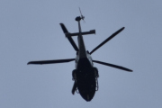 Morten 6 juni 2024 - LN-ORC besøker Høyenhall igjen, men jeg har en god nyhet. Politiet har nå tre helikoptre som flyr over oss og passer på oss :-)