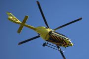 Morten 16 mai 2024 - LN-OUH besøker Høyenhall, så dette er Norsk Luftambulanse som kommer med sin Airbus H135 Lege Luftambulansetjenesten fra 2018