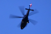 Morten 31 mars 2024 - Politihelikopter over Høyenhall på kvelden