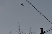 Morten 7 november 2024 - LN-ORB og LN-OSL møtes over Høyenhall igjen, klokken er 15.59. Jeg raker løv i dag, og ser at dem kommer igjen