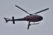 Morten 16 september 2024 - LN-OSM besøker Høyenhall, det er Helitrans som kommer med sin Airbus H125 fra 2001, og det er dårlig vær i dag