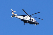 Morten 12 april 2025 - Politihelikopter over Høyenhall, klokken er 16.03. Dem er ute med sin Leonardo AW169 fra 2019. Det har gått noen dager siden jeg så dem sist