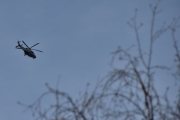 Morten 2 april 2025 - Politihelikopter over Høyenhall, her mangler vi bare 2 april 2020, så det ble bedre enn i går