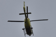 Morten 1 påskedag 20 april 2025 - LN-OUJ over Høyenhall, det er Norsk Luftambulanse som er ute med sin Airbus H135 Lege Luftambulansetjenesten fra mai 2018. Jeg har rundt 70 bilder av den nå