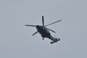 Morten 1 august 2025 - Politihelikopter over Høyenhall, vi har to muligheter, enten en fugl eller solen i dag