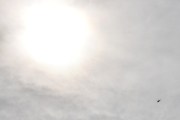 Morten 1 august 2025 - Politihelikopter over Høyenhall, så har vi Politiet og solen i samme bilde klokken 10.35