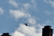 Morten 10 juli 2025 - Politihelikopter over Høyenhall, klokken er 18.07 og her fikk jeg med to piper