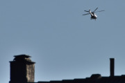 Morten 25 august 2025 - Politihelikopter over Høyenhall igjen, og her fikk vi med to piper, blir som 10 juli 2025