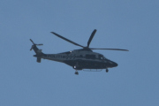 Morten 31 august 2025 - Politihelikopter over Høyenhall, klokken er 09.56 og dem er ute med sin Leonardo AW169. Nå er det like før jeg reiser ut på hytta