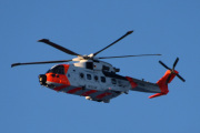 Morten 11 januar 2025 - SAR Queen 0281 besøker Høyenhall, det er Luftforsvaret redningstjeneste som kommer med sin Leonardo AW101 Mk.612 fra 2021