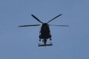 Morten 7 mai 2025 - LN-ORA over Østre gravlund, det er Politiet som kommer med sitt første nye helikopter av typen Leonardo AW169 som dem fikk i juni 2019