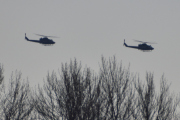 Morten 19 februar 2026 - To Bell 412 Arapaho i formasjon over Høyenhall