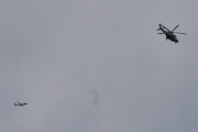 Morten 20 februar 2026 - Politihelikopter og Norwegian møtes over Høyenhall