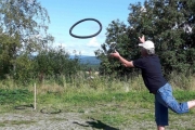 Og her kaster jeg, se hvilken stil men det ble bom allikevel