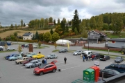 Nå teller jeg over 12 biler og været holder seg