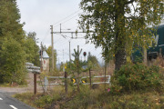 Dette er vanntårnet nord for Stryken stasjon, det er Gjøvikbanens eneste gjenværende vanntårn og det står noen paller der