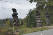 Syns alltid at denne svingen er spennende, først en elg, så en rev og eller ulv, og til slutt jegeren med hunden sin