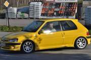 Dette er den sportslige versjonen av Peugeot 106 GTI, det er en 16 ventilers motor i denne her
