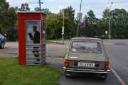 Denne telefonkiosken var veldig fin, lurer på om alle er like fine. Den siste røde telefonkiosken ble produsert i 1995 og er kanskje denne, vi får se på de andre