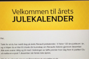 Og samtidig starter Renault sin julekalender 1 desember, nå må vi ha tunga rett i munn