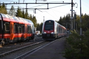 Kort-tur til Maridalen 9 mai 2018. Men vi blir belønnet, det kommer to tog