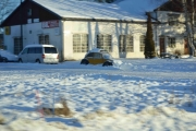 Vår første tur i regi Renault 6 - 50 års jubileum, men kanskje her? Nei vi ser kun en nedsnødd boble