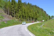 Nedover bakke, her går det fort