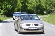 Sjefen sjøl i sin Renault Megane