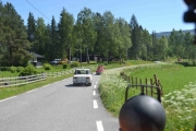 Nå bare kose kjører vi og jeg sitter inne i bilen