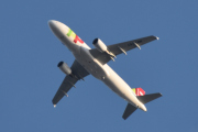 Morten 8 september 2019 - CS-TNW over Høyenhall, det er TAP Air Portugal som kommer med sin Airbus A320-214 som heter José Saramago. Flyet er fra 2006