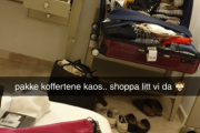 Men nå er det like før denne turen er over, Maiken og Kim pakker for kvelden da de skal reise hjem i morgen. Så da sier vi god natt igjen