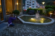 En fin fontene har hotellet også