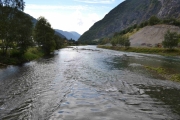 Hæreidselva nedover mot Sognefjorden