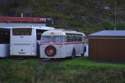 Se, en veteran buss - sikkert en Volvo