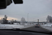 Kongsvinger brua med sin julepynt 19 januar
