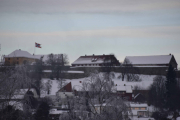 Her fikk jeg også med meg flagget på festningen i Kongsvinger