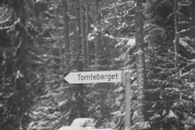 Og da blir stedsnavnene slik, vi er ved Tomteberget