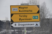 Her skal vi ta til venstre, mot Torsby