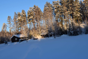 Beklager, dette tok jeg bare for å se hvor lenge vi hadde kjørt. Vi har vært ute i 20 minutter og jeg har ikke lenger følelser i fingrene
