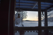 Men det er koselig å sitte inne å se ut