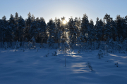 Solen følger oss og vi merker at det er litt varmere i solen