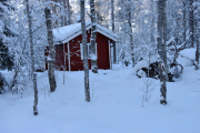 En liten hytte