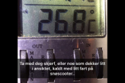 Og igjen så for vi litt eksperthjelp, det skal bli enda kaldere i morgen