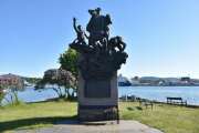 Så står vi foran Krigsseilermonumentet som er et minnesmerke over krigsseilerne under 2 verdenskrig
