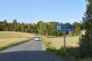 Men nå svinger vi inn Vestbyveien og er på vei inn i Frogn kommune som nå er en del av Viken fylke