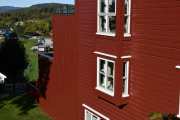 Koselige vinduer som går litt utover, da fanges lyset bedre der inne. Grenåveien er adressen, så her vil de trives